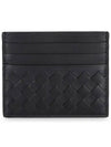 Intrecciato Classic Card Wallet Midnight Blue - BOTTEGA VENETA - BALAAN 3