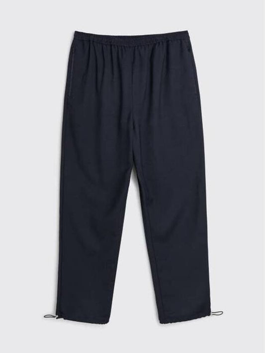 Jacquard Wool Straight Pants Navy - ACNE STUDIOS - BALAAN 2
