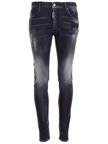 Men's Super Twinky Skinny Jeans Black - DSQUARED2 - BALAAN 1