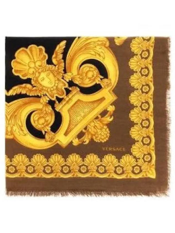 Versace 1001596 1A06390 Baroque Scarf Muffler Gold 1258163 - VERSACE - BALAAN 1