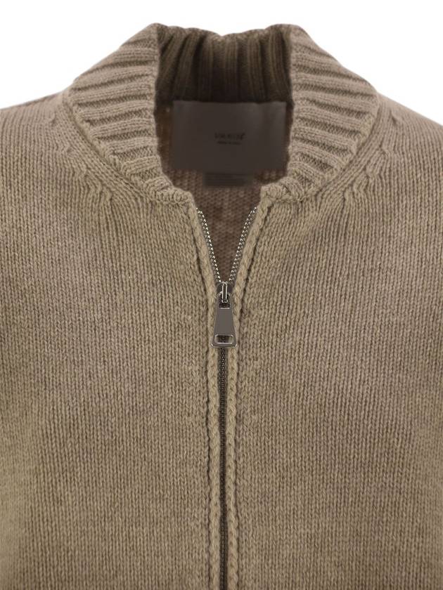 Wool and cashmere cardigan with zip - VANISE - BALAAN 4