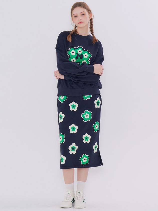 Flower H Line Skirt Navy - METAPHER - BALAAN 5