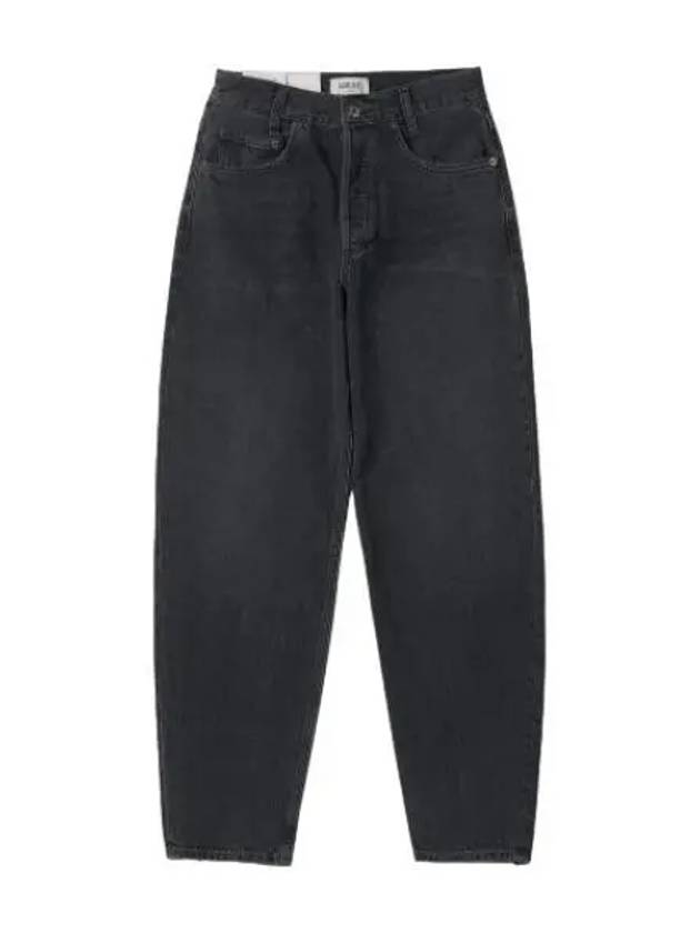 A Goldie tapered high rise baggy denim pants black jeans - AGOLDE - BALAAN 1
