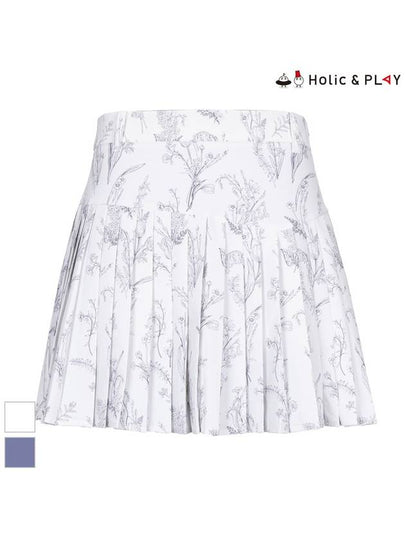 floral pattern pleated culottesHC2WCU002 - HOLIC&PLAY - BALAAN 2