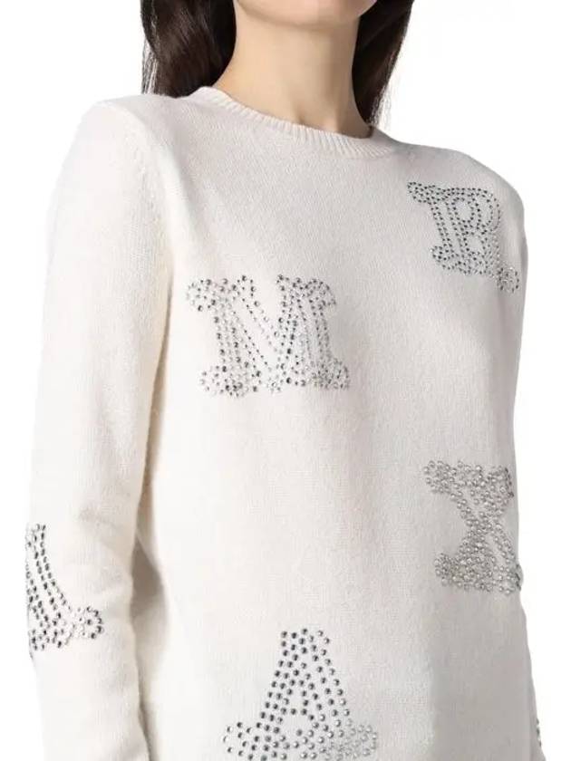 Rhinestone logo knit 13660429 001 - MAX MARA - BALAAN 5