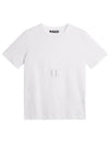 Alpha Logo Print Short Sleeve T-Shirt White - J.LINDEBERG - BALAAN 2