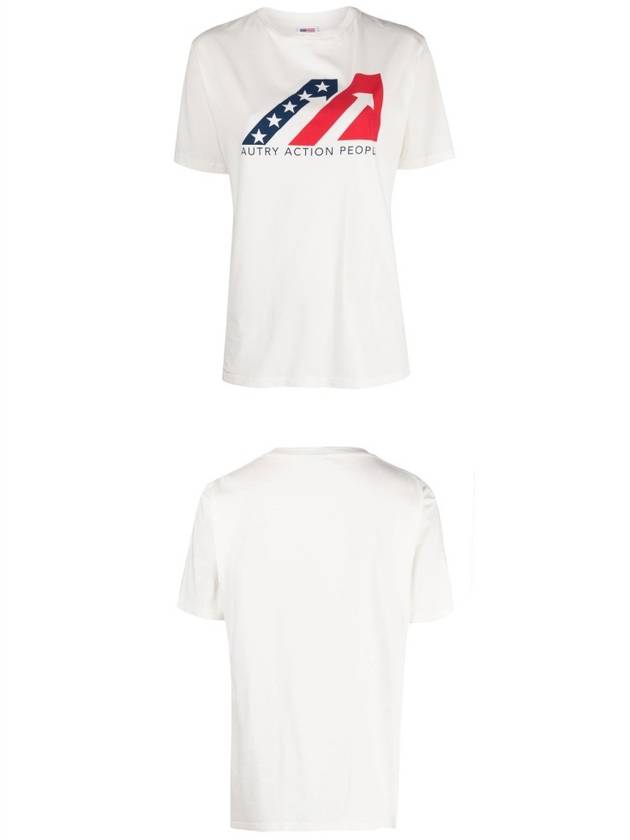 Iconic Crew Neck Short Sleeve T-Shirt White - AUTRY - BALAAN 5