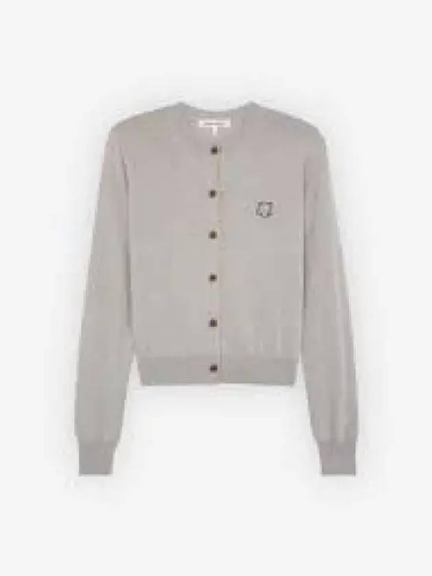 Fox Head Cardigan Light Grey - MAISON KITSUNE - BALAAN 2