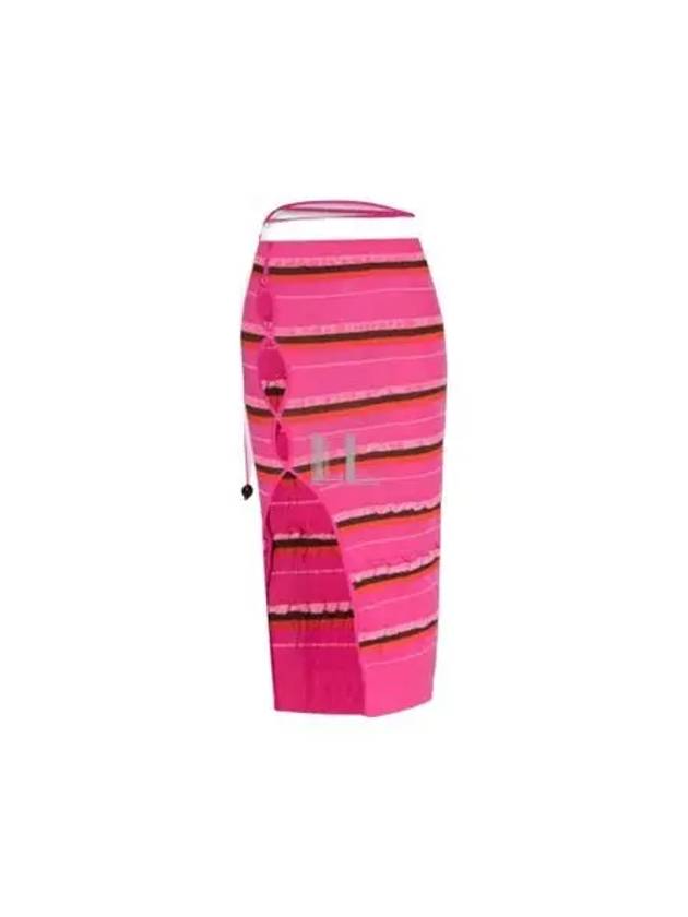 Women's La Jupe Maille Concha H-Line Skirt Pink - JACQUEMUS - BALAAN 2