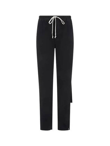 MEN DRKSHDW Mini Slit Drawstring Pants Black 270033 - RICK OWENS - BALAAN 1