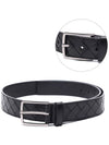 Intrecciato Belt Black - BOTTEGA VENETA - BALAAN 3