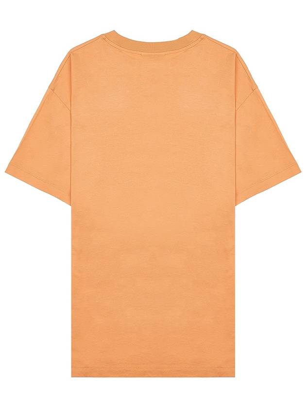 Surfing Foxes Short Sleeve T-shirt Orange - MAISON KITSUNE - BALAAN 3