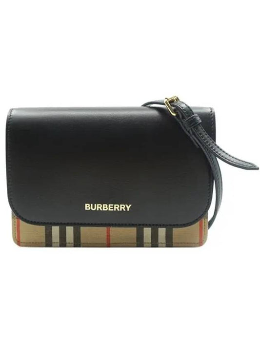 Black Novacheck Hampshire mini bag 80751961 - BURBERRY - BALAAN 1