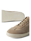 Almond Toe Leather Low Top Sneakers Sand Beige - BRUNELLO CUCINELLI - BALAAN 5