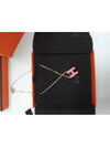 Pop-Ache H Pendant Rose Gold Necklace Rose Dragee - HERMES - BALAAN.