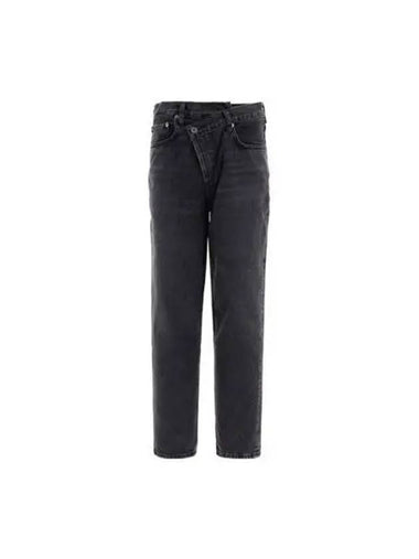 pants women cross denim black - AGOLDE - BALAAN 1