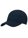 Shell-R Embroidered Logo Ball Cap Navy - CP COMPANY - BALAAN 3