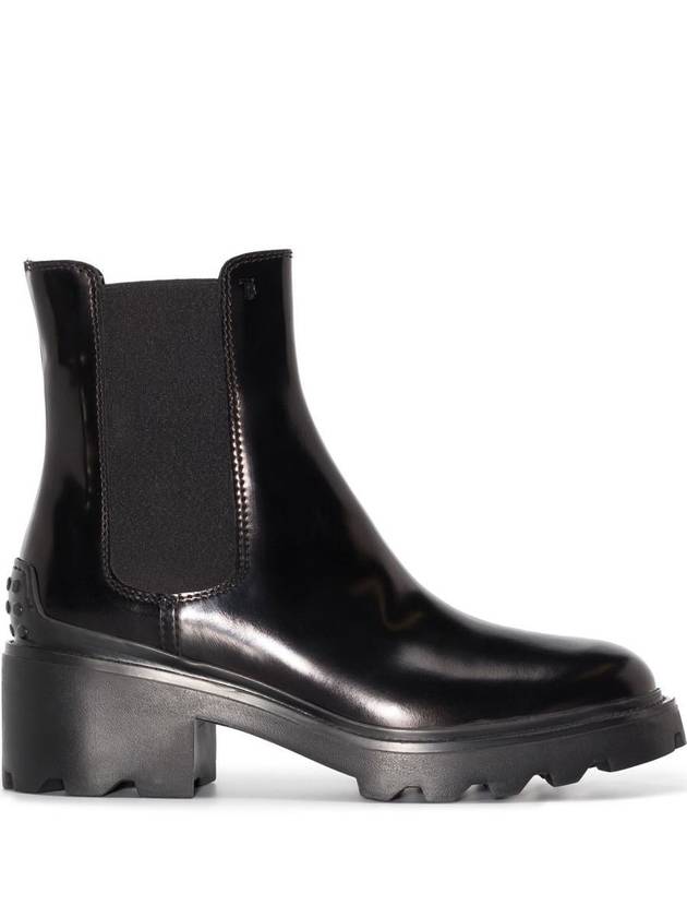 Glossy Leather Chelsea Boots Black - TOD'S - BALAAN 2