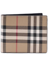 Vintage Check Heelfold Half Wallet Beige - BURBERRY - BALAAN 3