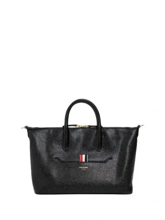 Pebble Grain Small Duffel Bag Black - THOM BROWNE - BALAAN 2