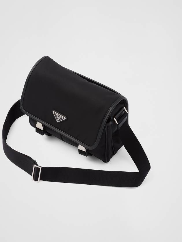 Re-Nylon Saffiano Shoulder Bag Black - PRADA - BALAAN 4