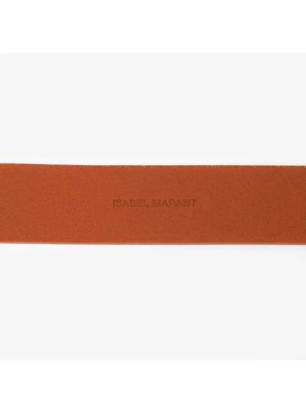 Lecce Knotted Leather Belt Brown - ISABEL MARANT - BALAAN 4