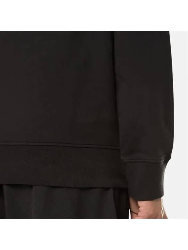 Wappen Patch Garment Dyed Sweatshirt Black - STONE ISLAND - BALAAN 6