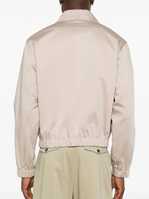 De Coeur Logo Zip-up Jacket Light Beige - AMI - BALAAN 5