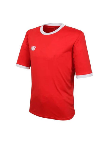 Ringer SS Jersey Sport Short Sleeve T-Shirt Red - NEW BALANCE - BALAAN 1