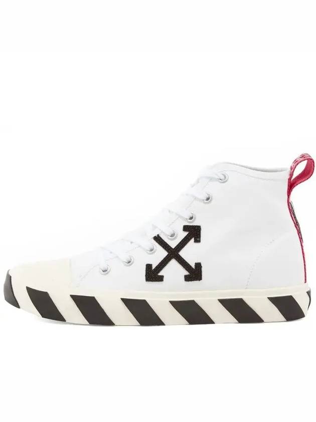 Vulcanized Arrow High Top Sneakers White Black - OFF WHITE - BALAAN 5