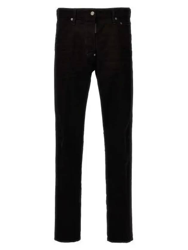 Cotton Back Logo Patch Jeans Black - DSQUARED2 - BALAAN 2