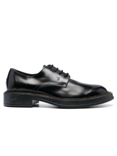 Lace-Up Leather Derby Black - TOD'S - BALAAN 2