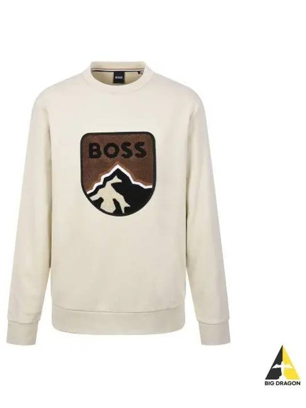 Mountain logo patch sweatshirt 50476984 131 - BOSS - BALAAN 1