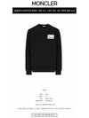 Logo Patch Cotton Sweatshirt Black - MONCLER - BALAAN 3