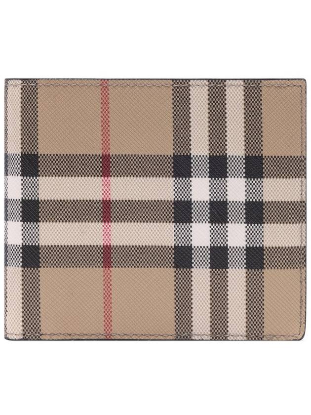 Check Pattern Half Halfwallet Beige - BURBERRY - BALAAN 2