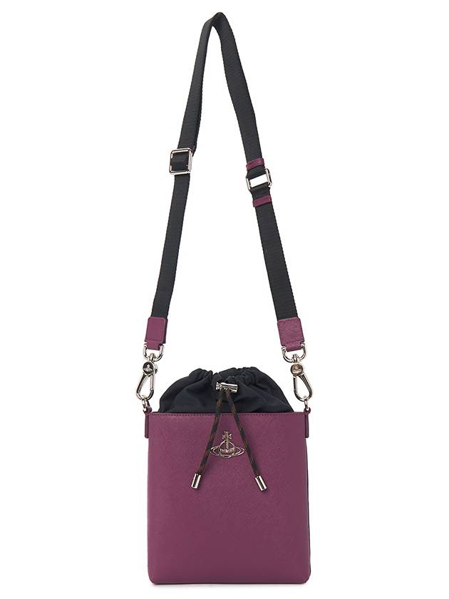 Saffiano Drawstring Cross Bag Purple - VIVIENNE WESTWOOD - BALAAN 7