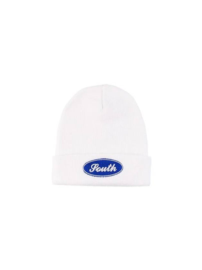 Men's Circle Logo Beanie White - APEX DESIGN - BALAAN 2