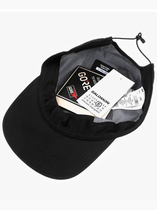 Numbering Logo Gore-Tex Ball Cap Black - MAISON MARGIELA - BALAAN 4