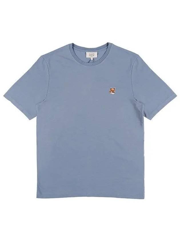 Fox Head Patch Classic Short Sleeve T-Shirt Clear Blue - MAISON KITSUNE - BALAAN 2