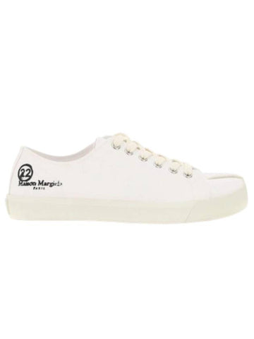 Tabi Canvas Low Top Sneakers White - MAISON MARGIELA - BALAAN 1