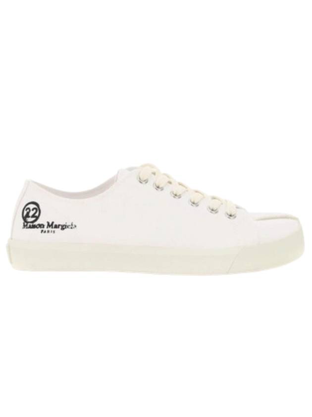 Tabi Canvas Low Top Sneakers White - MAISON MARGIELA - BALAAN 1