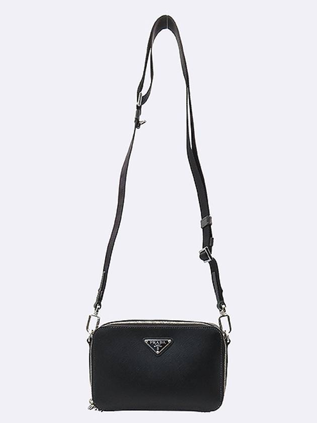 Prada 2VH070 Black Color Saffiano Leather Brick Cross Bag - PRADA - BALAAN 4