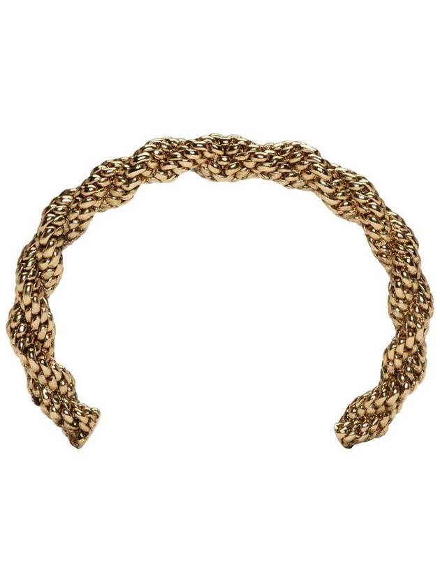 Gold Twist Scoubidou Bracelet - BALMAIN - BALAAN 5