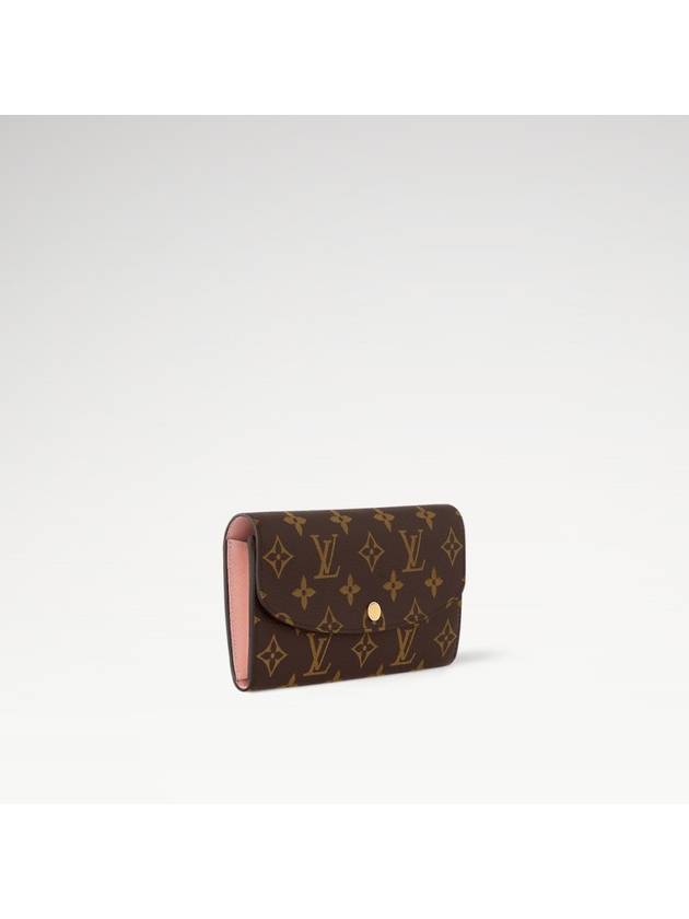 Emilie Monogram Long Wallet Rose Ballerine - LOUIS VUITTON - BALAAN 3