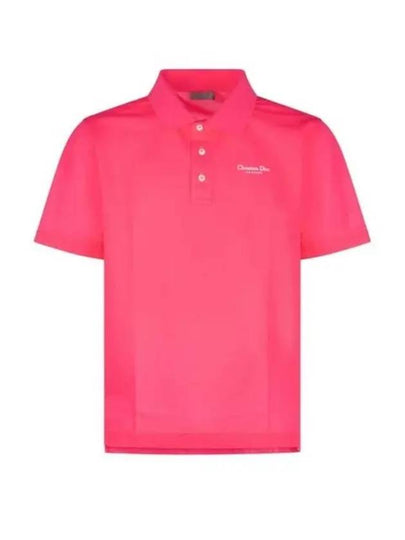 Couture Polo Shirt Fluorescent Pink - DIOR - BALAAN 2