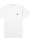 Fox Head Patch Classic Short Sleeve T-Shirt White - MAISON KITSUNE - BALAAN 2