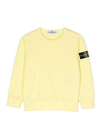 Kids Wappen Patch Basic Sweatshirt Orange - STONE ISLAND - BALAAN 1