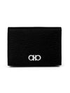 Men's Gancini Logo Leather Card Wallet Black - SALVATORE FERRAGAMO - BALAAN 2