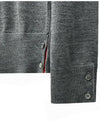 Merino Striped Crew Neck Knit Top Grey - THOM BROWNE - BALAAN 6