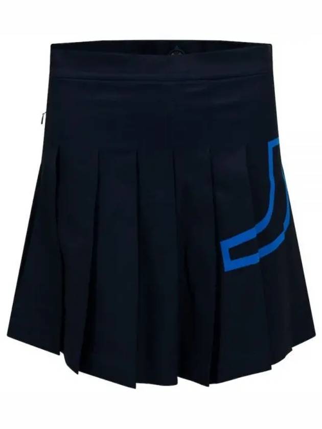 Women's Naomi Pleated Skirt Navy - J.LINDEBERG - BALAAN 2